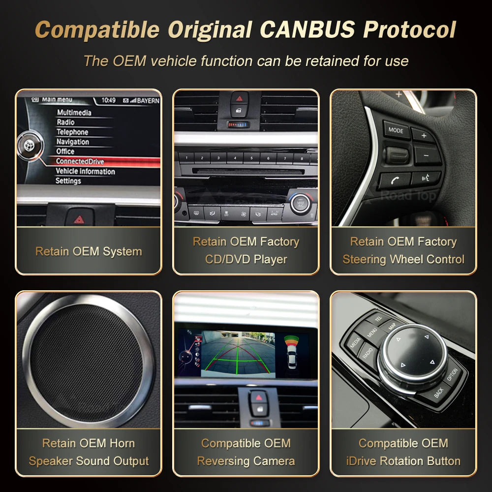 12.3" Wireless CarPlay & Android Auto Display Screen, Compatible with BMW 1 2 Series F20 F21 F22 F23 F45 (NBT)