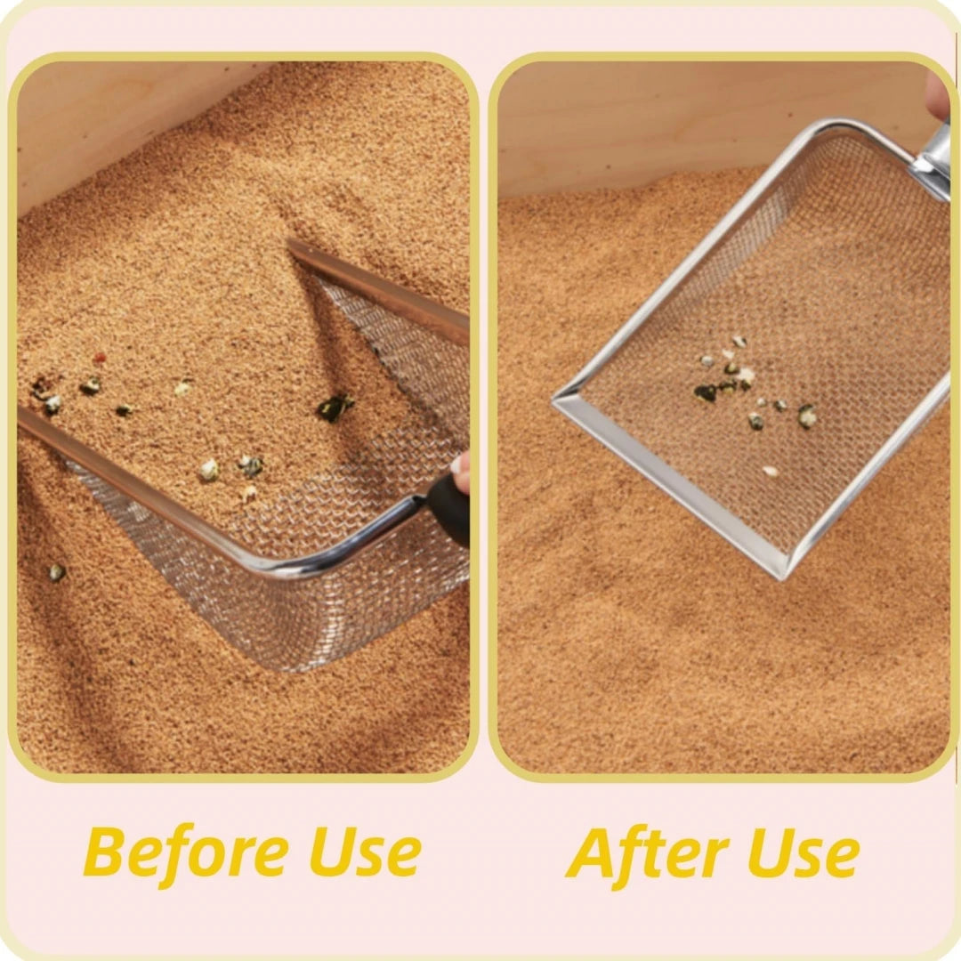 Aluminum Cat Litter Scoop - Metal Sifter with Durable Handle – photo 4