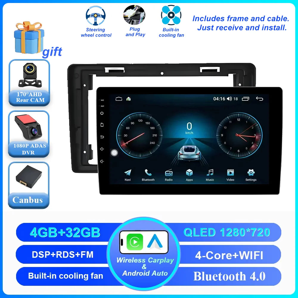 Car Android 15 Radio Stereo For Citroen Berlingo B9 Peugeot Partner 2008 - 2019 wireless CarPlay Android Auto No 2 din 2din DVD