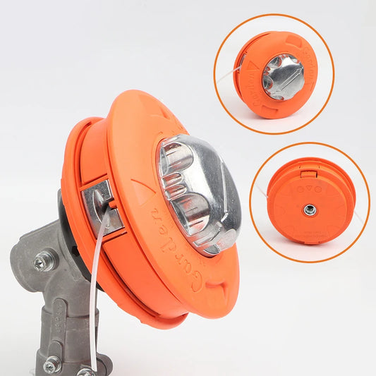 New M10*1.2 Metal Automatic Grass Trimmer Head For Garden Machinery Brush Cutter Weeder