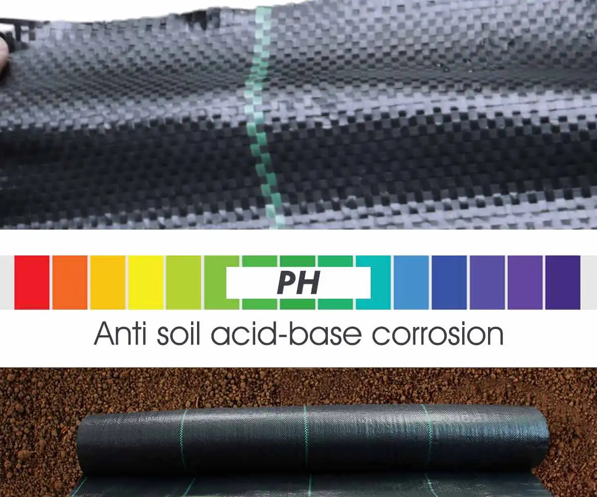 PP Woven Weed Control Fabric for Plant Anti Grass Agricultural Mulch Cloth Greenhouse Weeding Mat Water Permeable Ground Cover