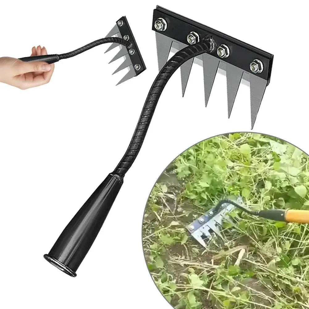 5/6/7/8 Garden Hoe Weeding Tool Digging Wild Vegetables Weeding Loosening Soil Agricultural Farm Tools Menggang Rake Accessories