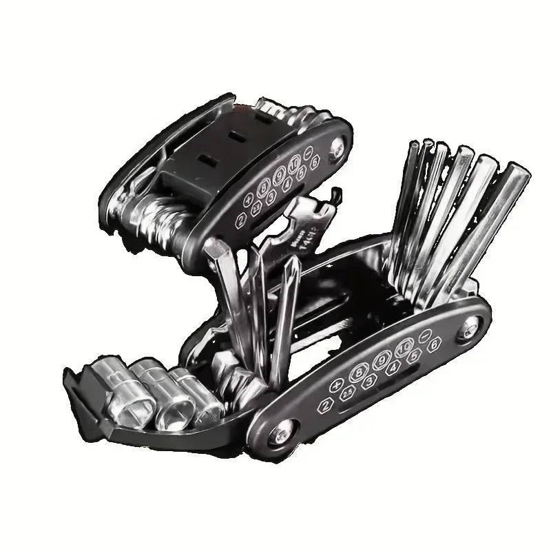16-in-1 Socket Wrench Set Non-slip Rotating Head Durable Stainless Steel For Home Car Repair Easy Universal Tool Multifunctional