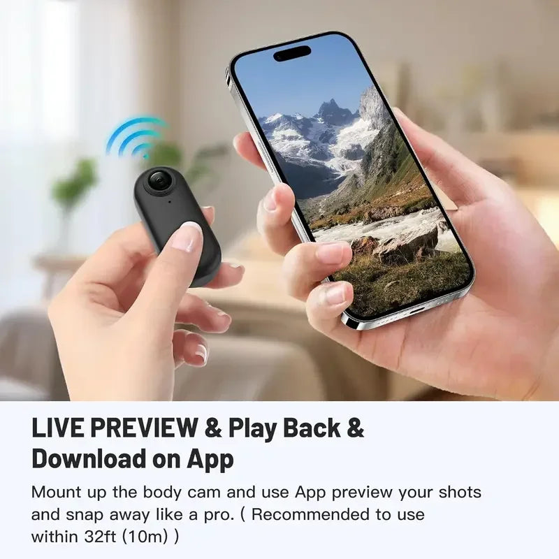 4K Finger WiFi Motorcycle Camera — Lightweight POV Body Cam