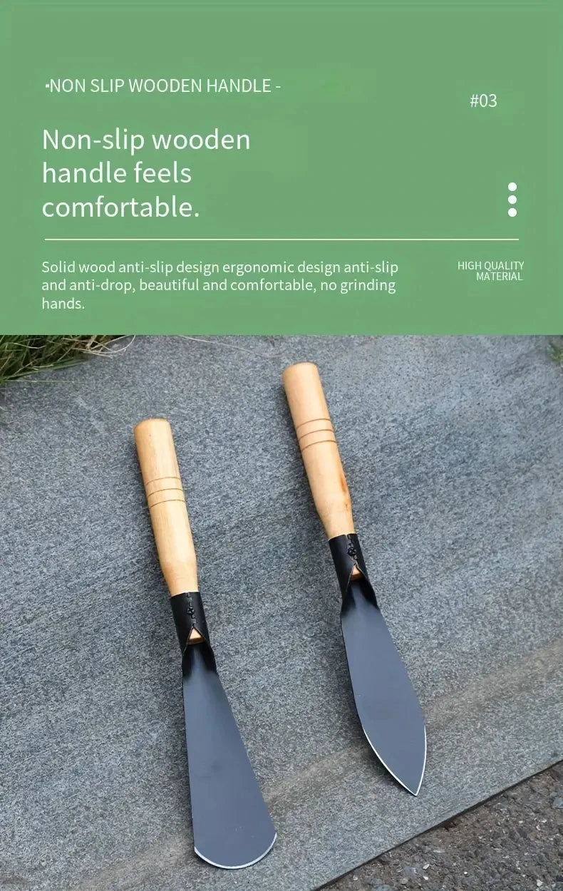 2pcs Metal Garden Trowels - Hand Shovels for Digging, Transplanting, Planting, and Weeding Tools