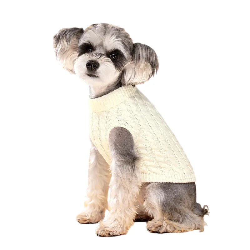 Turtleneck Knit Dog Sweater Vest - Winter Clothes for Small Dogs and Cats - photo 10