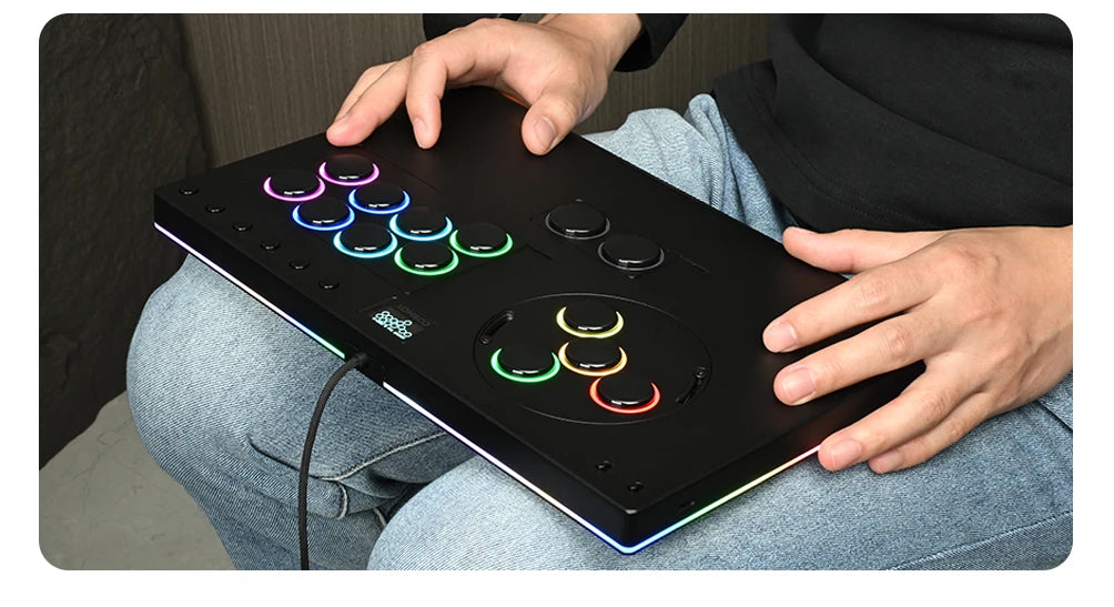 Haute42 X-Move Aluminium Alloy Hitbox Leverless Controller Stickless Fightstick For PC/PS4/PS5 Arcade Game Controller Joystick