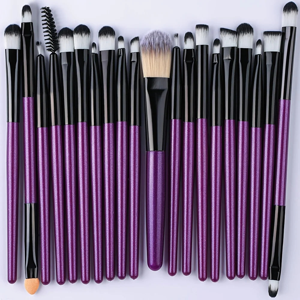 Makeup Brush Set 20Pcs Kit Soft Fluffy Eye Shadow Brushes Cosmetic Foundation Powder Highlighter Blending Beauty Tool Beginners