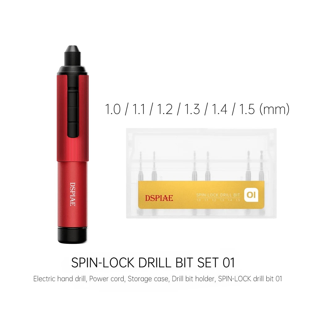 DSPIAE AT-ED01 Orbit Electric Hand Drill Screwdriver for Gunpla Plastic Wooden Soft Metal Drilling Model DIY Assembly Hobby Tool