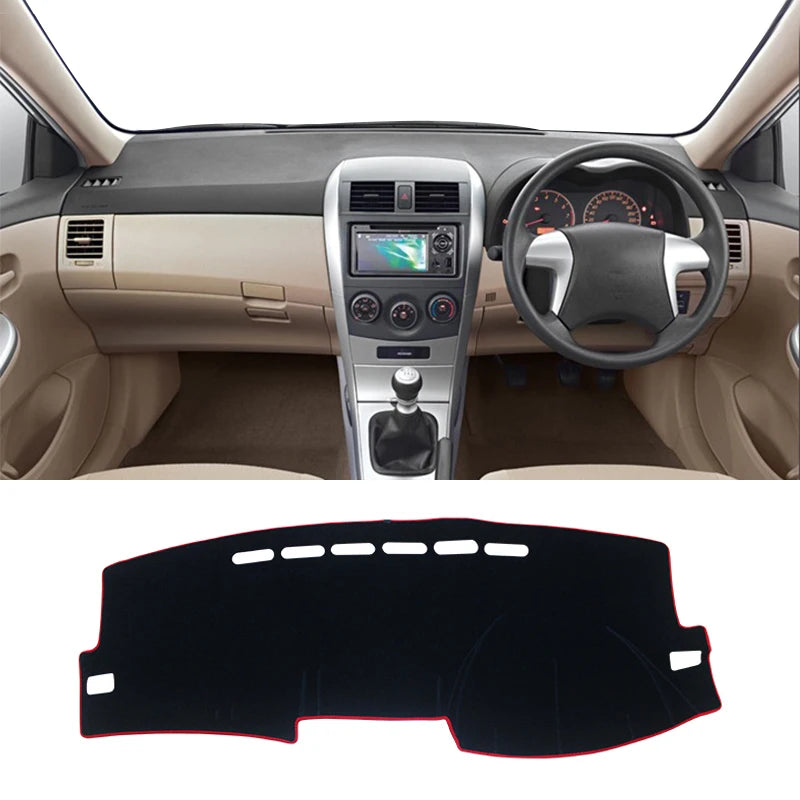 For Toyota Corolla E140 E150 2006 2007 2008 2009 2010 2011 2012 2013 Car Dashboard Cover Mat Avoid Light Pad Anti-UV Case Carpet