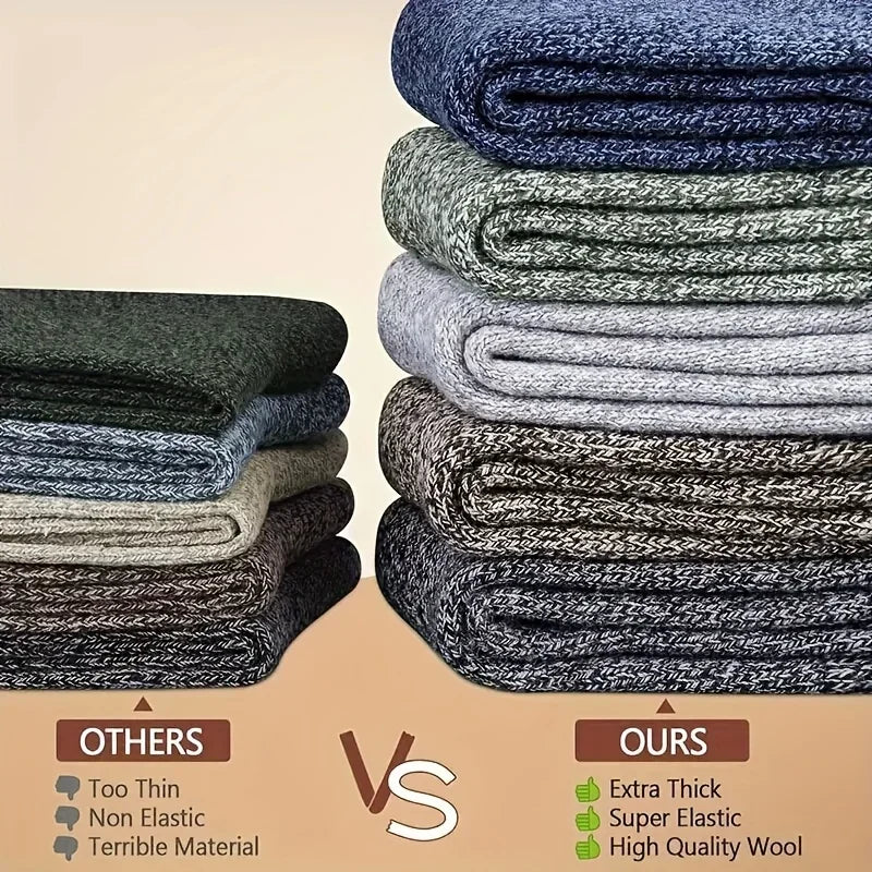 Men's Thick Terry Crew Socks, 3 or 5 Pairs