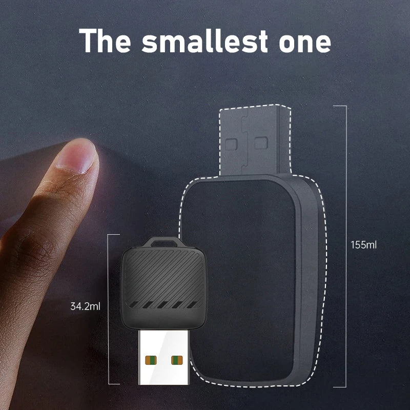 2- in-1 Wireless Android Auto Adapter Wireless CarPlay Dongle Car Intelligent Systems AI Smart Box For Car Wired CarPlay