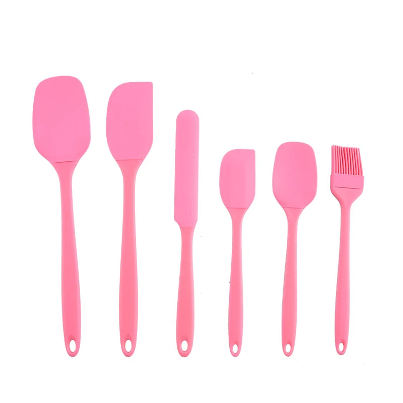 6-Piece Silicone Baking Set - Spatulas, Cream Scraper and Oil Brush - photo 7