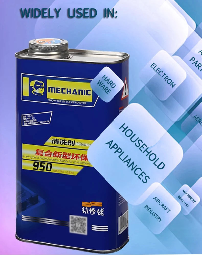 MECHANIC 950 750g Soldering Flux Clean Liquid ,Phone PCB Board Repair Degreasing Oil Cleaning Agent Soldering Stain Remover