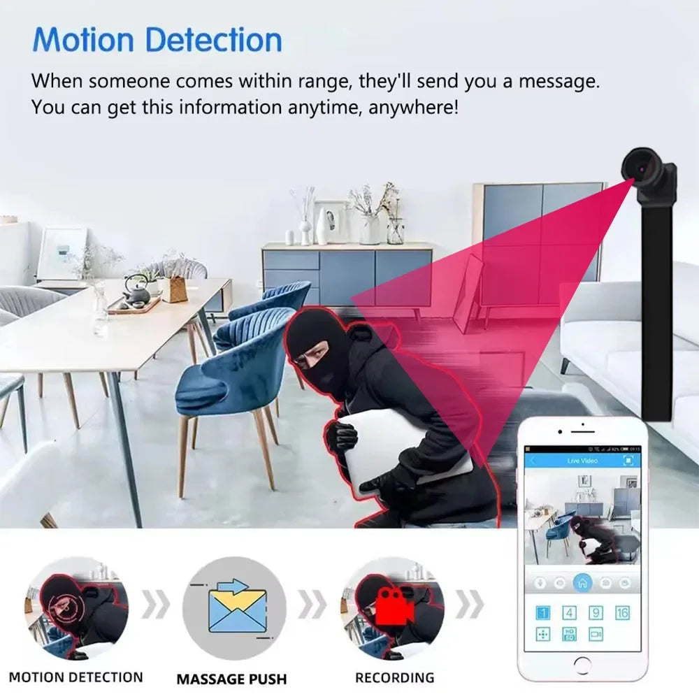 4K Mini WiFi Home Camera — Remote View & Motion Detection