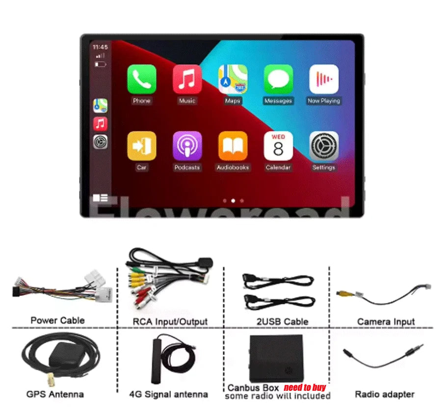 13.1" Android Touchscreen for Mercedes-Benz Smart 453 (2014–2020) — CarPlay, GPS Navigation, WiFi, HD