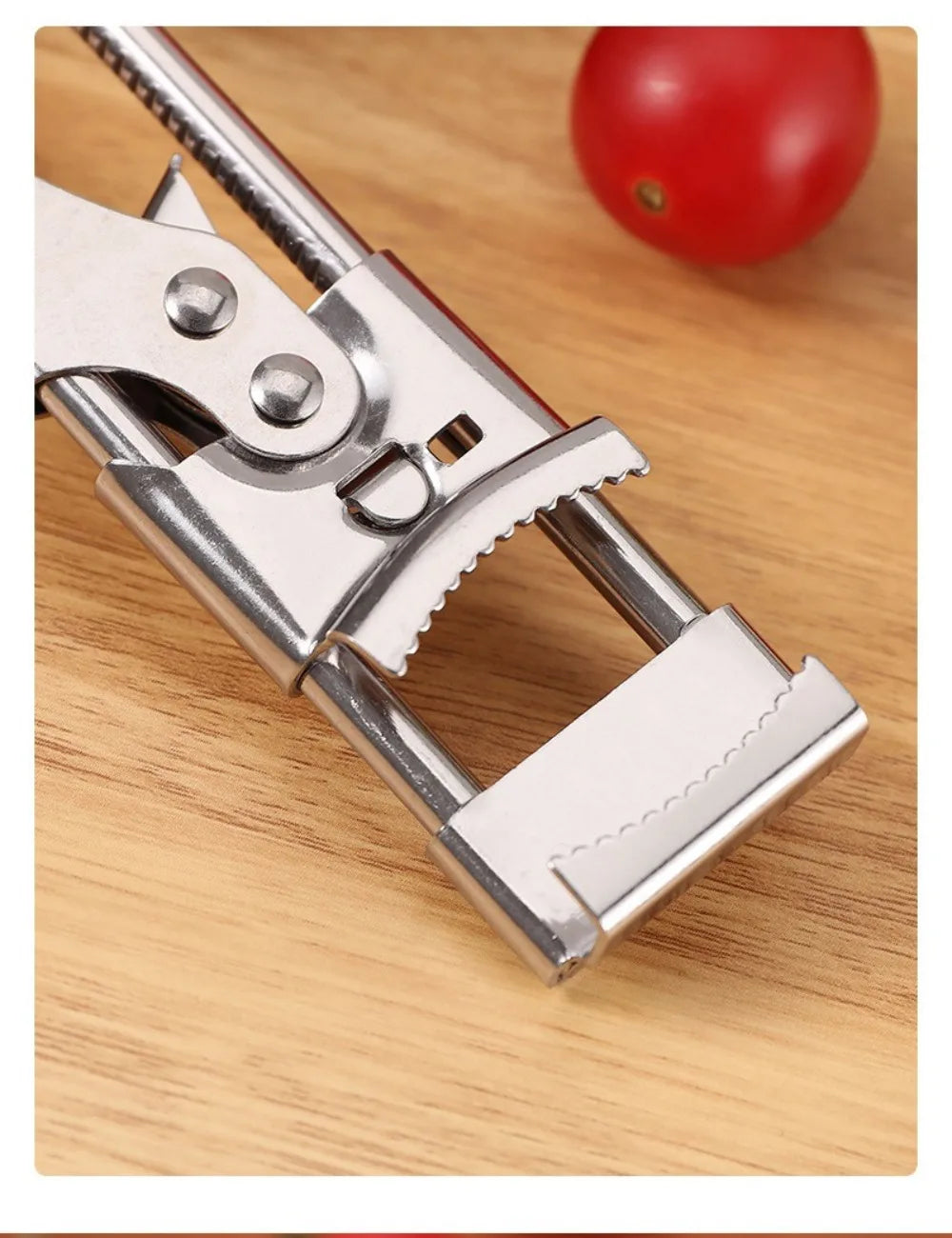 New Adjustable Stainless Steel Can Opener Rotating Non-slip Bottle Opener Twist Multifunctional Manual Can Opener Kitchen Tool