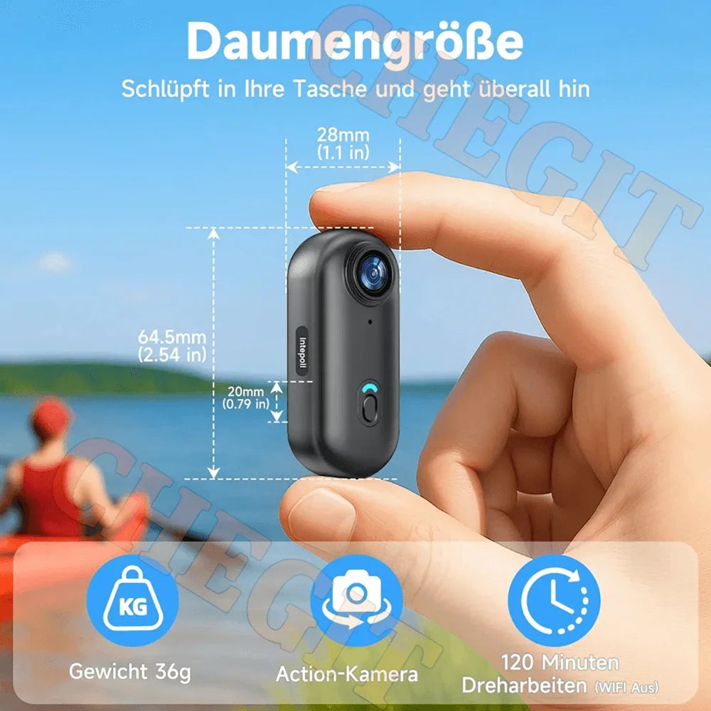 4K Finger WiFi Motorcycle Camera — Lightweight POV Body Cam