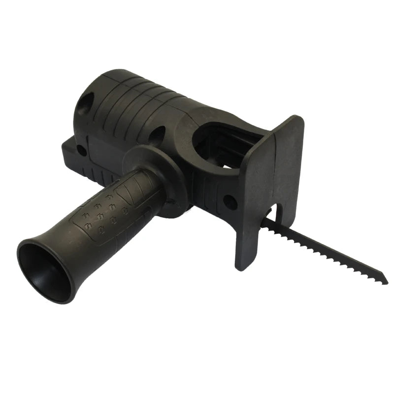 MMAlto Portable Reciprocating Saw Drill Adapter – Converts Drill to Reciprocating Saw | 3 Saw Blades Included | Wood & Metal Cutting | DIY Tool