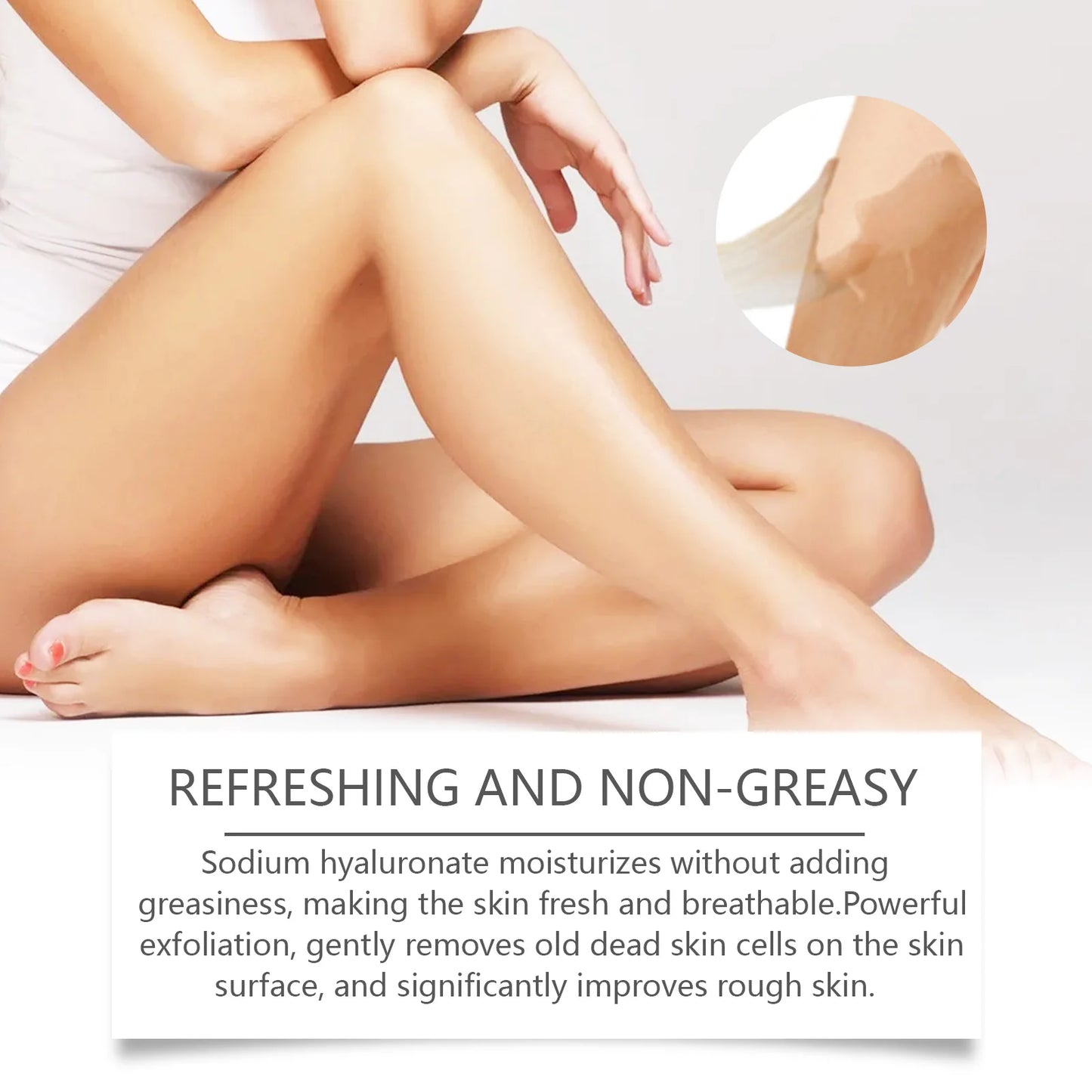 Body Exfoliating Oil, Cleansing & Nourishing Dry Skin Care, Polishing Treatment for Glowing Skin