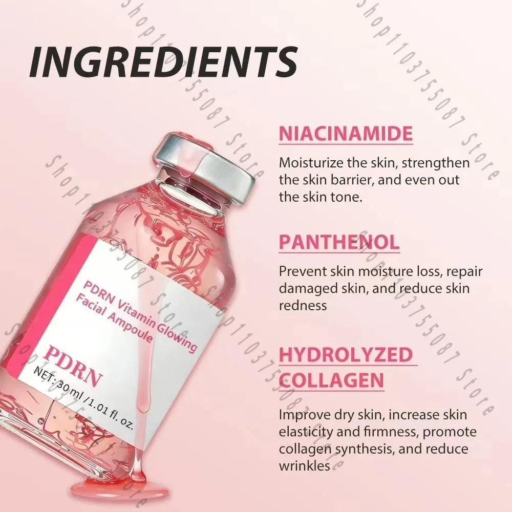 HF703 30ml Soothing Facial Ampoule Serum, Vitamin Hydrating Anti-Wrinkle Essence Restore Elasticity for Dry Aging Skin