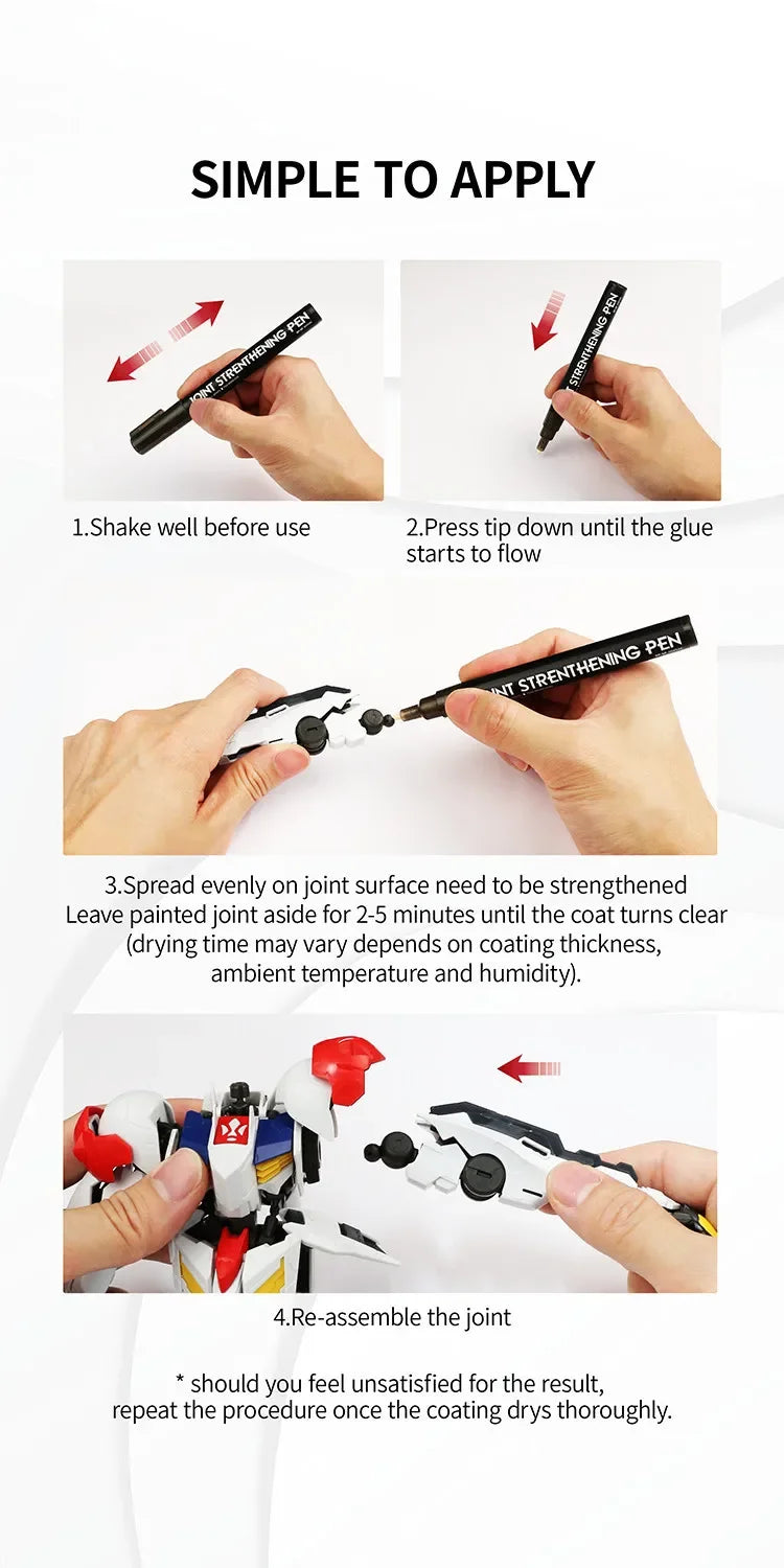 DSPIAE BP-SP Joint Strenthening Pen for Gundam Model Assembly Mecha Joint Glue Pen Loosening Reinforcement for Gunpla DIY Tool