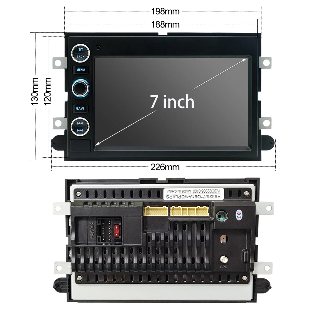 7" Car Stereo with Apple CarPlay & Android Auto, Compatible with Ford F150 F250 F350, Fusion, Mustang & Explorer