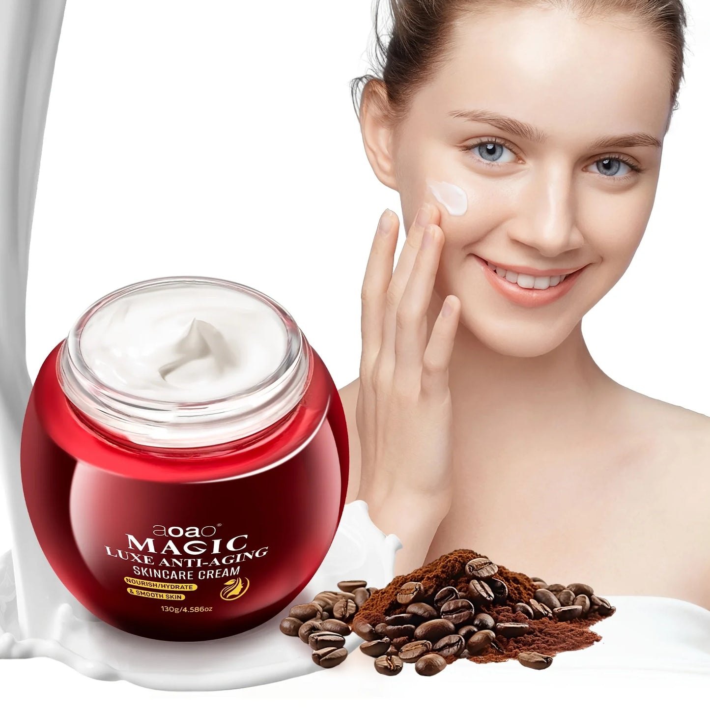 Luxury Anti-Wrinkle Cream with Vitamin E Glycerin Collagen & Hyaluronic Acid Hydrated Smooth Radiant Skin Anti-Aging Youthful Look