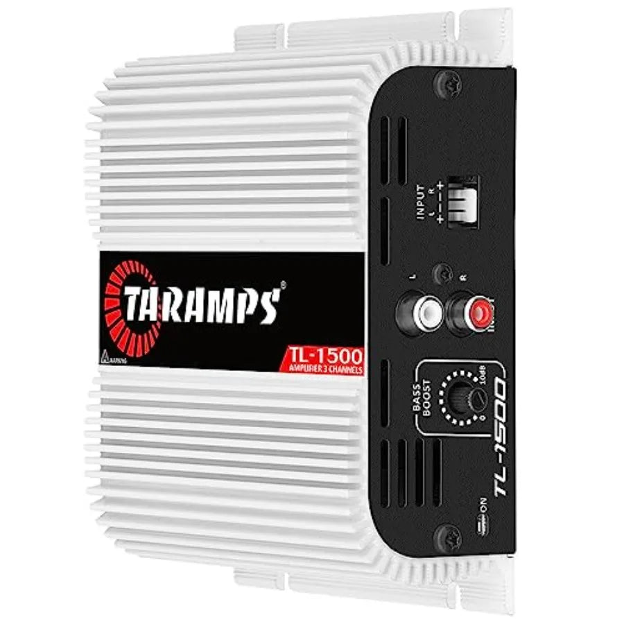 TL 1500 Full Range 390 watts RMS 3 Channels Car Audio 2 Stereo Channels 1 Sub Channel Class D Amplifier, RCA/Wire Input, Bass B