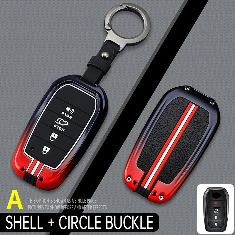 Car Key Case Cover For Toyota CHR Hilux Fortuner Land Cruiser 200 Camry Corolla Crown RAV4 Highland,Car Interior Accessories