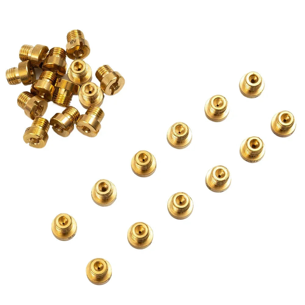 25Pcs Main Jet 55-115 M6 For Dellorto & For Mikuni Carburetors 6mm Main Jets Set Carburetor Injector Nozzle Replacement