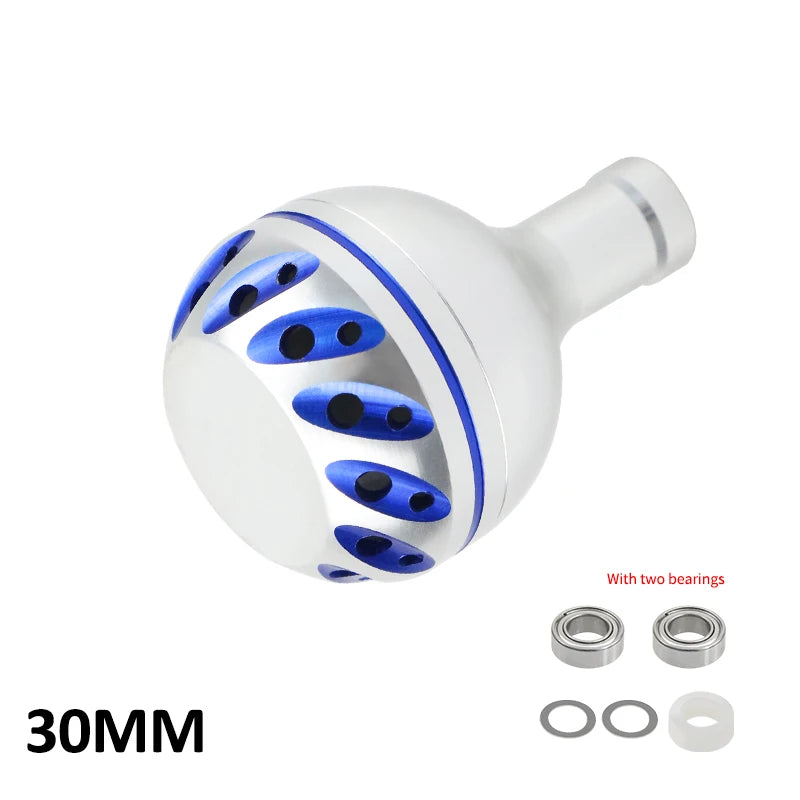 EKfan 30/35/38mm Alloy Metal Fishing Handle Knob For Spinning Baitcast Reel Dawa Shmano 4MM Shaft Fishing Rocker DIY Tool Parts