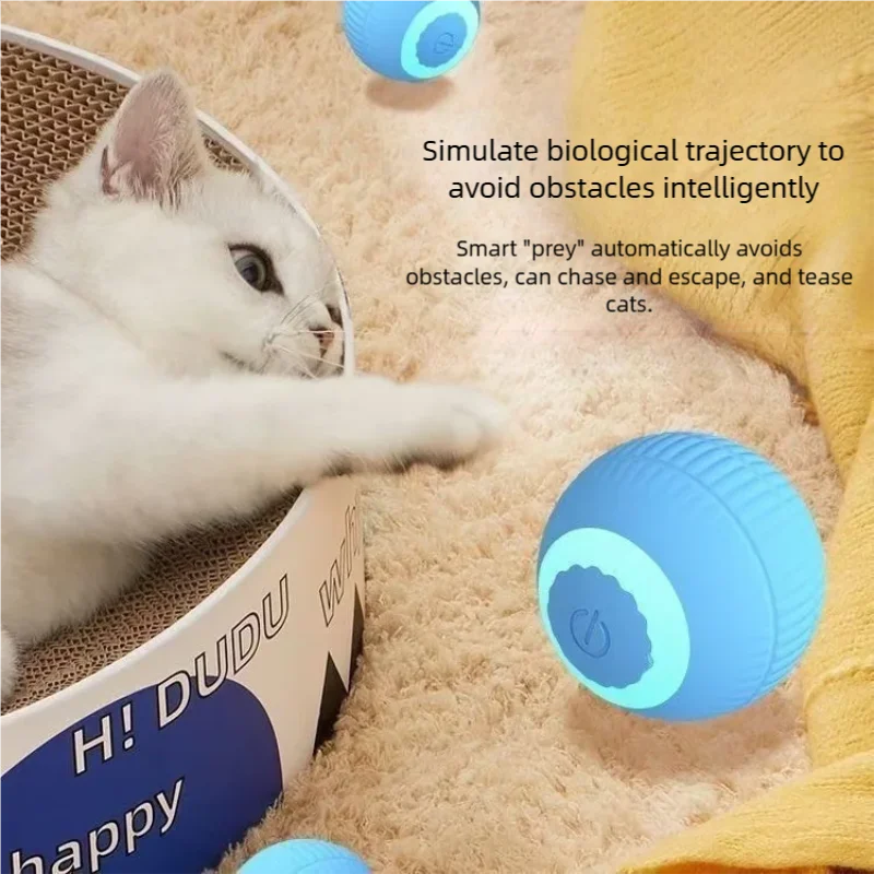 Self-Moving Cat Chasing Ball - Automatic Rolling Toy – photo 3