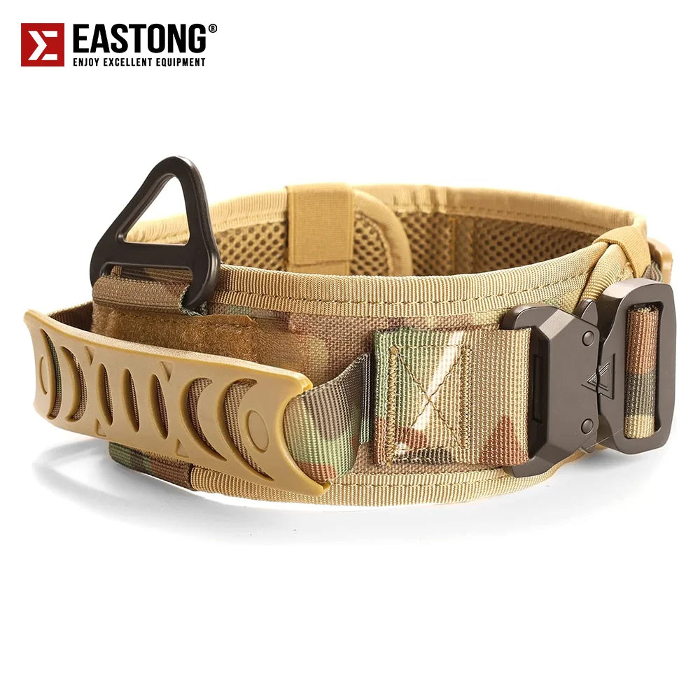 Tactical Reflective Dog Collar - Metal Buckle & Handle – photo 9