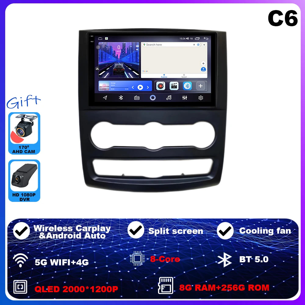 10" CarPlay+auto Android 16 For VW Crafter For Mercedes Benz Sprinter Car Radio Multimedia Video Player GPS stereo 5GWIFI+4G DSP