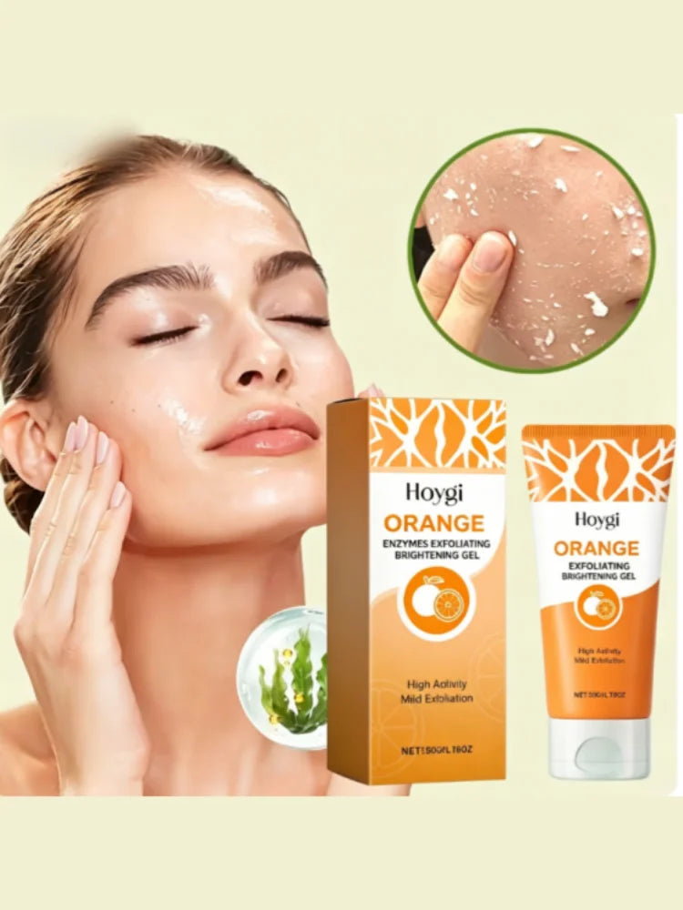 Exfoliating Blackhead Gel with Protease&Niacinamide Pore Purifying &Brighten skin tone,Ascorbic Acid,Gentle Dead Skin Remover.