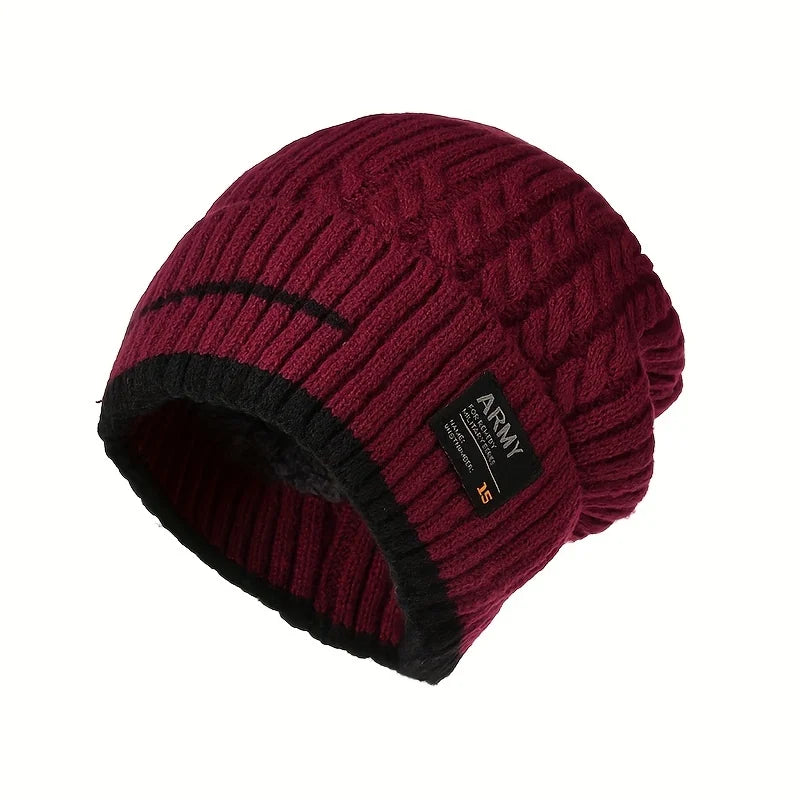 Thick Knit Beanie, Unisex Winter Skullcap