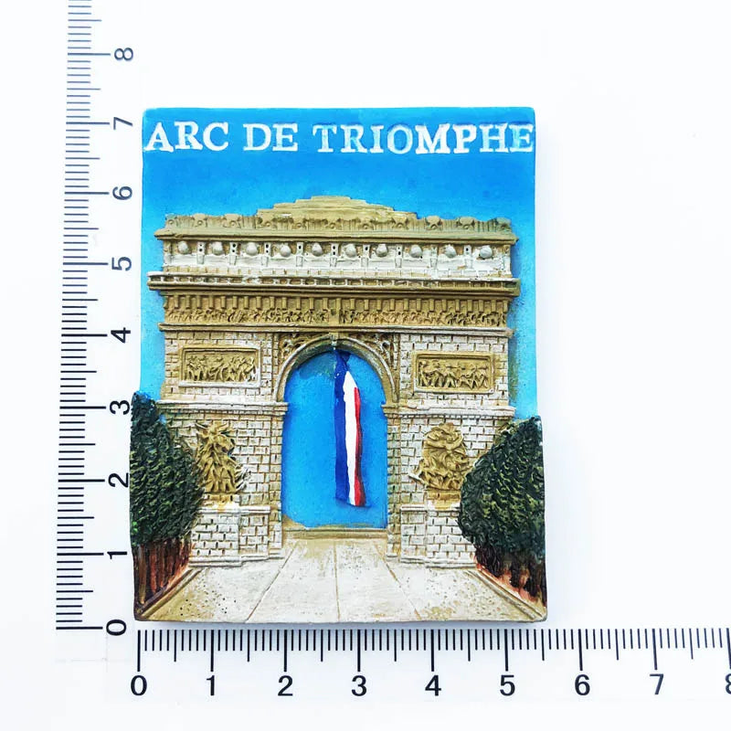 France  Paris Fridge Magnet Souvenir Carcassonne Cannes Imanes Para Riviera Arch of Triumph NICE Magnetic Stickers Home Decor