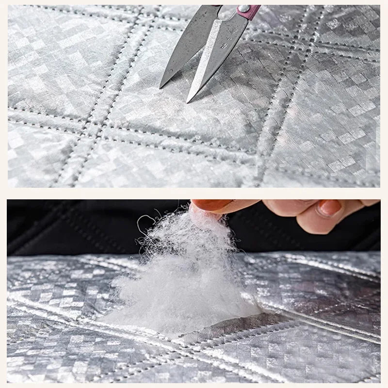 Thick Insulated Door Curtain, Magnetic Winter Door Cover
