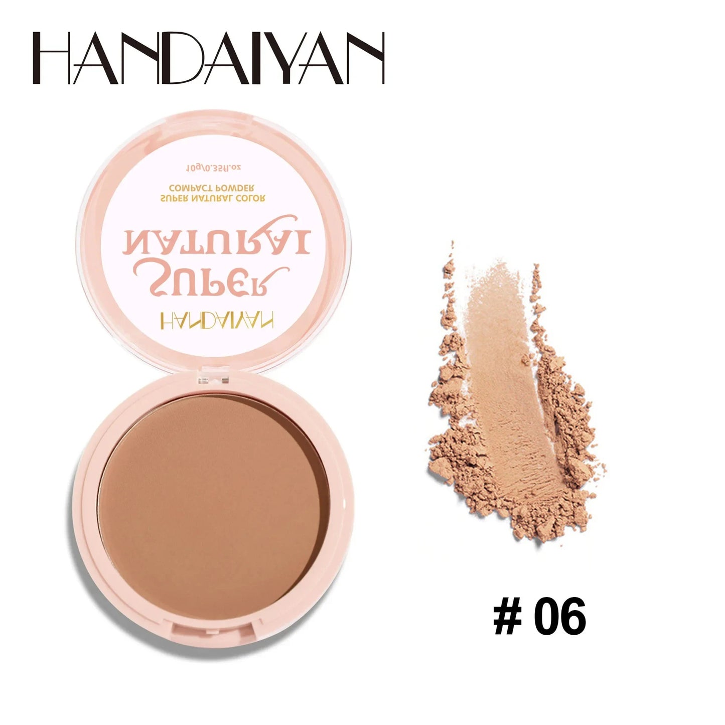 8 Color Matte Face Pressed Powder 24 Hours Oil Control Natural Setting Powder Foundation Full Coverage Waterproof Lasting Makeup