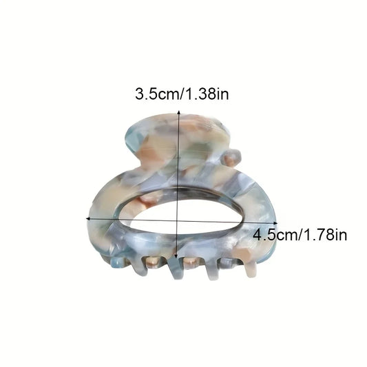Small Oval Hair Claw Clip with Secure Grip for Women - Ponytails & Updos - photo 3