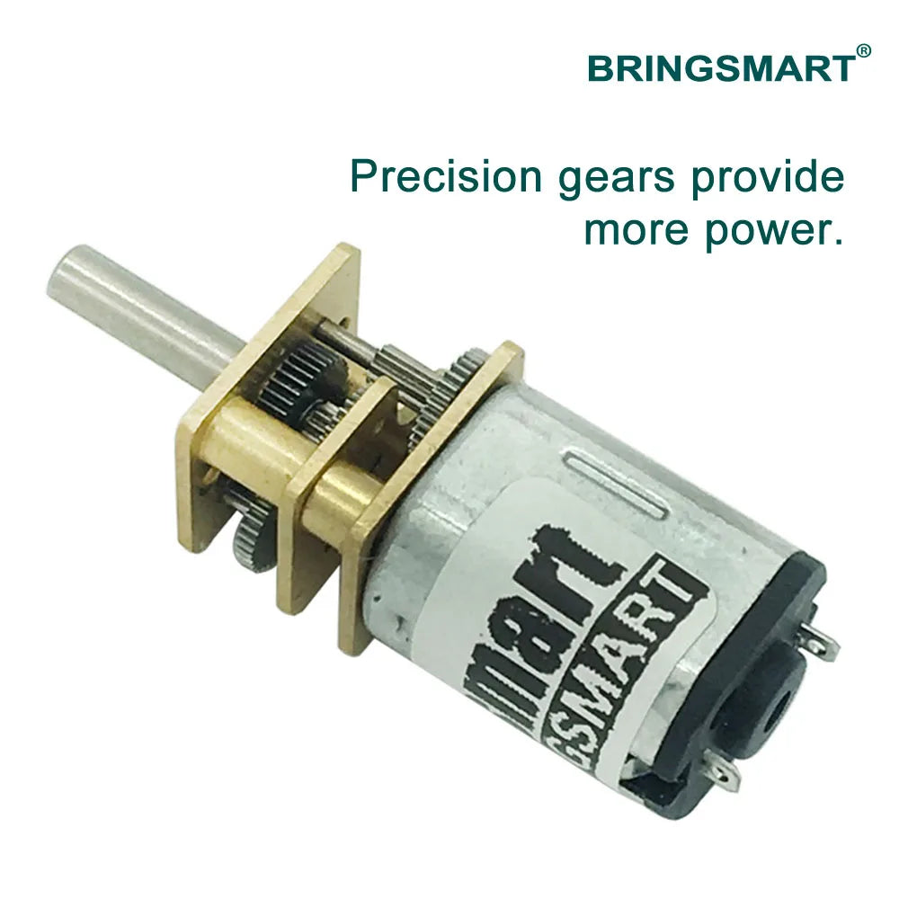BringSmart  N20 15-1500rpm Micro DC Gear Motor  3V 6V Micro Motor Monitoring Equipment+Robot Motor Door Lock 12V Gear Motor