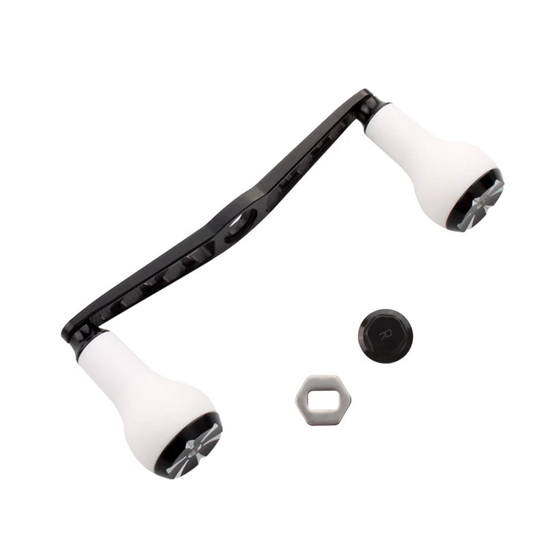 Kawa 1pc Fishing Reel Handle With TPE Knob For D/S/ABaitcasting Reel Hole Size 8*5/7*4mm Length 120mm Fishing DIY Reel Accessory
