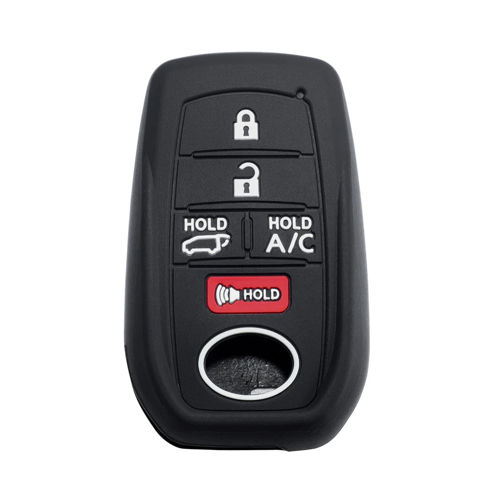 Lcyam Key Fob Cover Case Remote Protector Smooth Silicone Fits for Toyota Rav4 Corolla Camry Hilux Car Accessories Key Cover