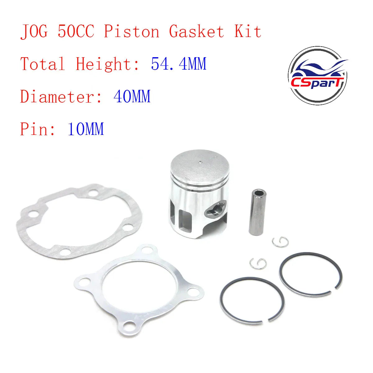 JOG 40MM 47MM 48MM 10MM 12MM Piston Kit For Yamaha 50CC 70CC 80CC Minarelli EVO 5BM 5SU 1E40QMB Keeway Roketa Scooter ATV Buggy