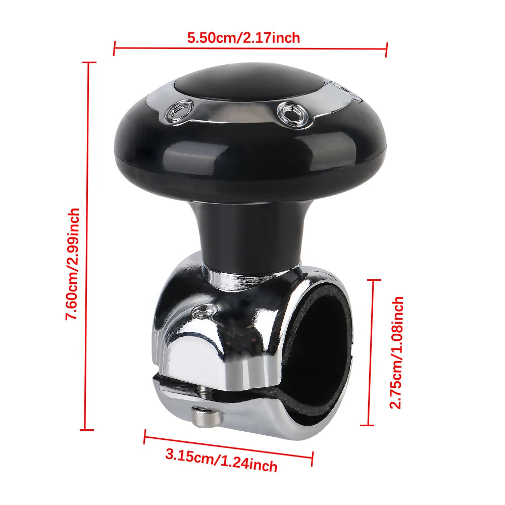 Steering Wheel Booster Car Turning Steering Wheel Ball Handle with Spinner Knob Rotating Steering Wheel Spinner Knob
