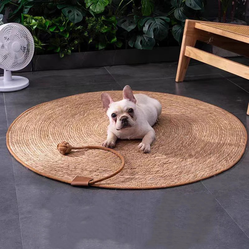 Large Rattan Cat Scratching Board - Natural Vine Sofa Protector
