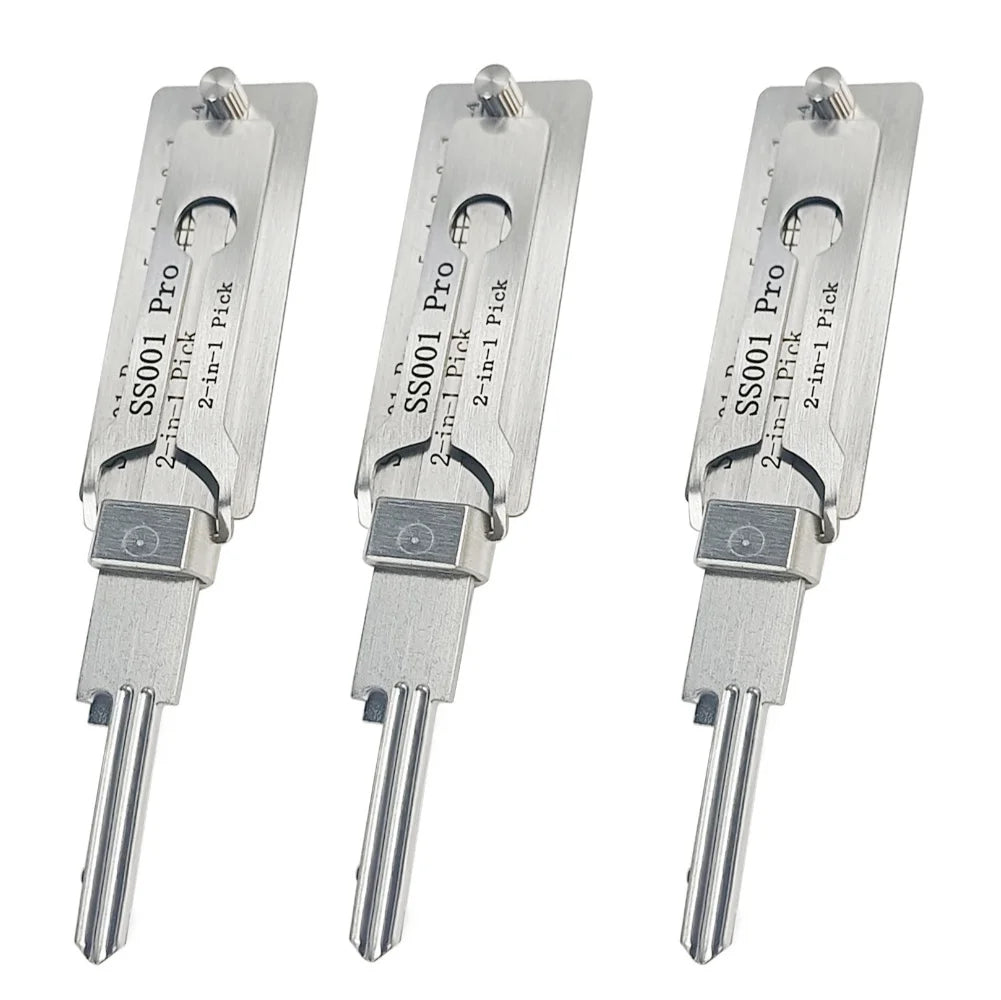 Stainless Steel Precision Tool SS001 Pro O-ring Pickup Kit Hook Tool Maintenance Repair Kit Key Decoder Only for Straight Groove