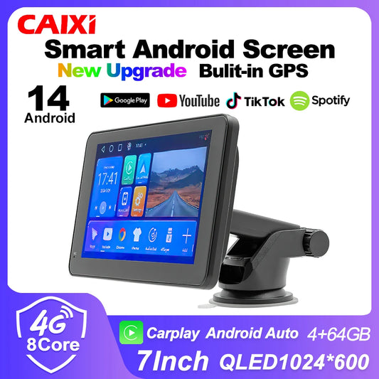 7" Universal Car Stereo with Apple CarPlay & Android Auto (with Rear Camera)