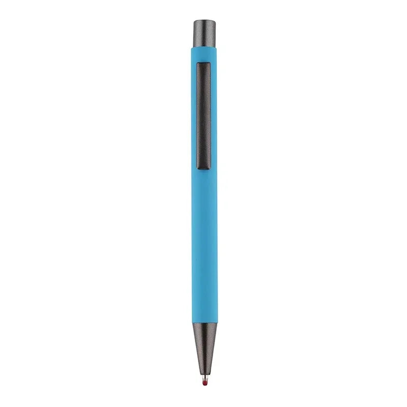 50pcs Metal Ballpoint Pen Advertising Pen Rubber Texture Custom Logo Text Engraving Laser Engraving Customizable Name Logo Pen